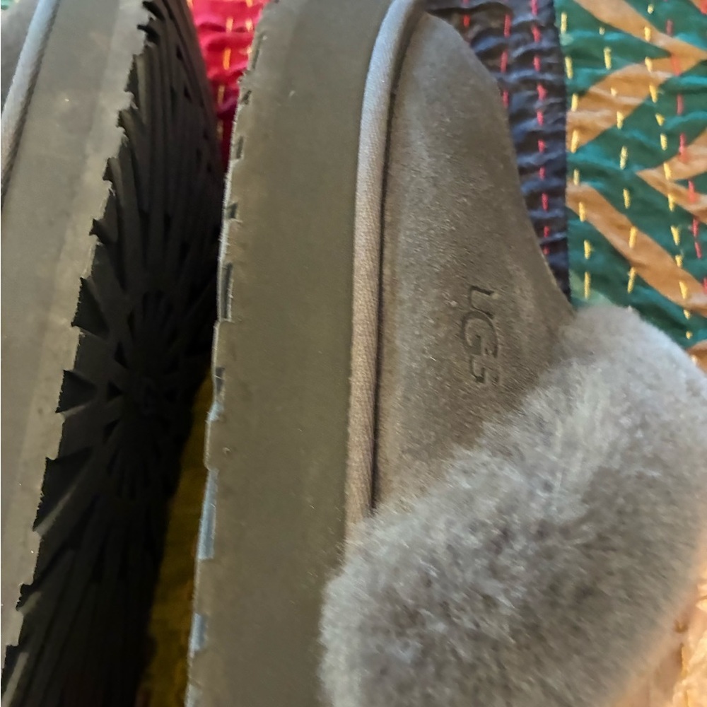 UGG Charcoal Plush Slippers - Picture 7 of 11